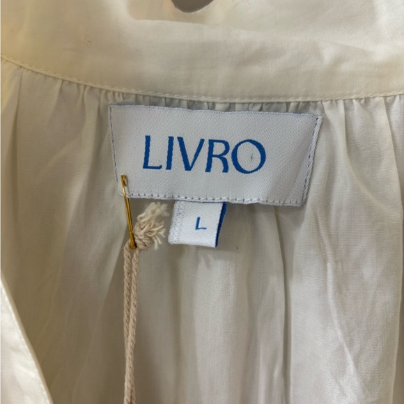 NWT Livro Cream Merritt Top - Picture 2 of 6